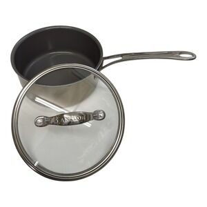 Anolon 3qt. Silver Stainless Steel Induction Pot with Lid QQQ25T EUC